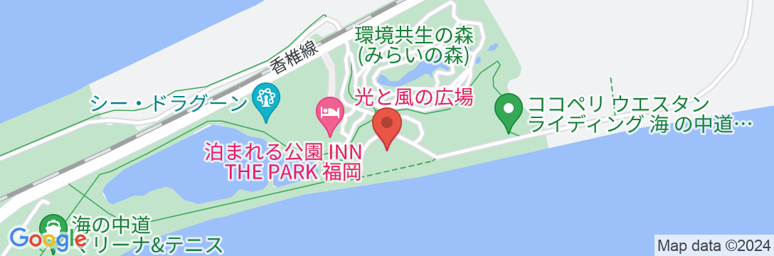 泊まれる公園 INN THE PARK 福岡の地図