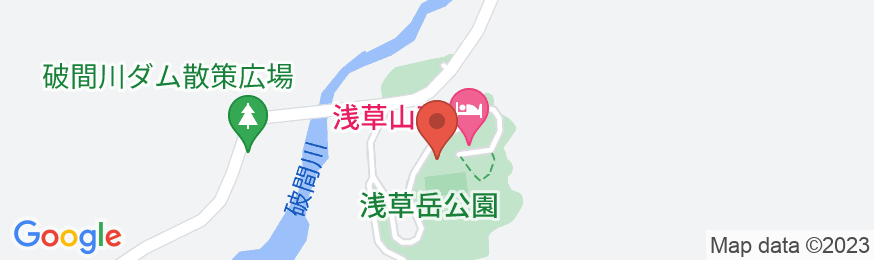 浅草山荘の地図