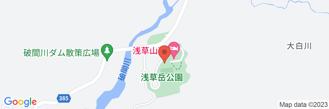 浅草山荘の地図