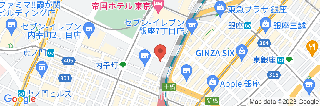 メルキュール東京日比谷(2023年12月開業)の地図