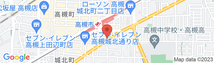 ホテルトレンド高槻(2023年9月30日オープン)の地図