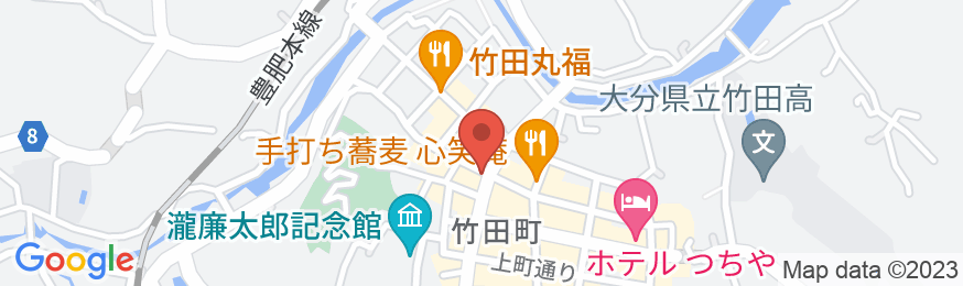 竹田まちホテルの地図