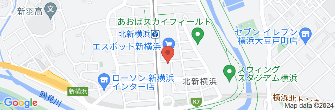 ホテル プラタナス新横浜の地図