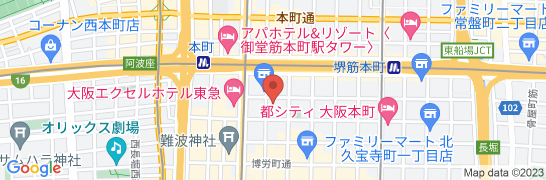 ラブディ大阪本町の地図