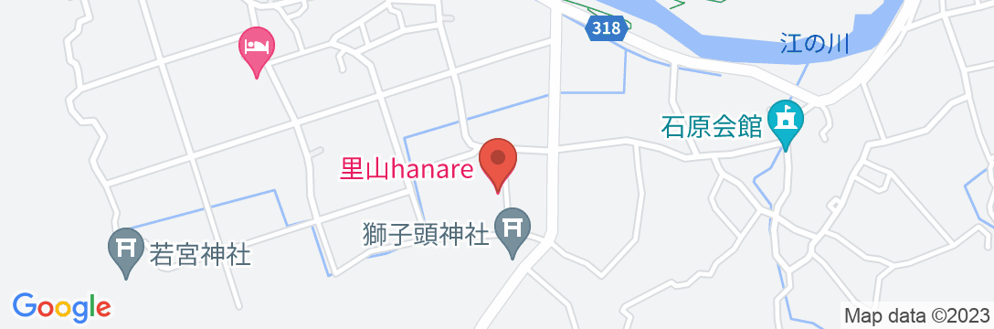 里山HANAREの地図