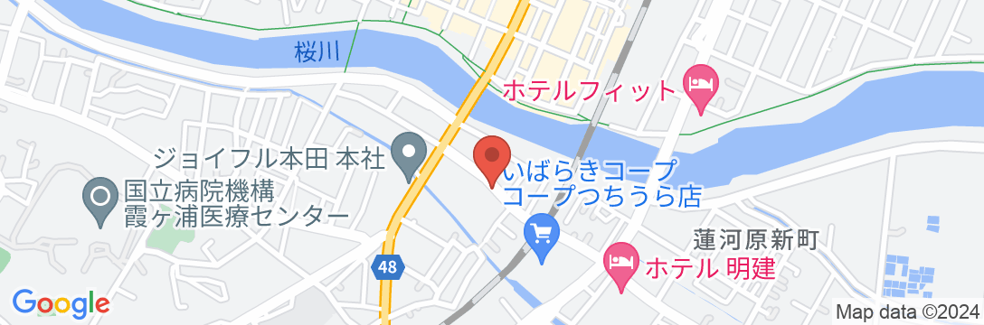 ビジネス旅館 土浦の地図