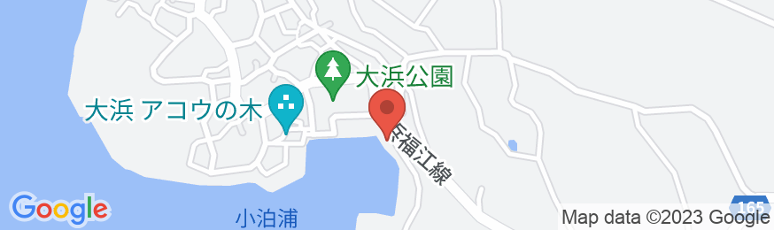 こむぎの宿<五島・福江島>の地図