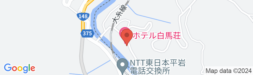 姫川温泉 ホテル白馬荘の地図