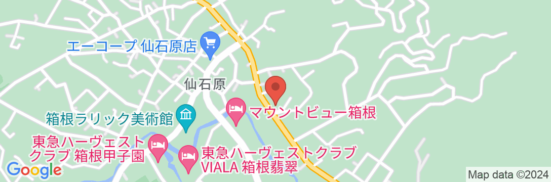 BLISSTIA箱根仙石原の地図