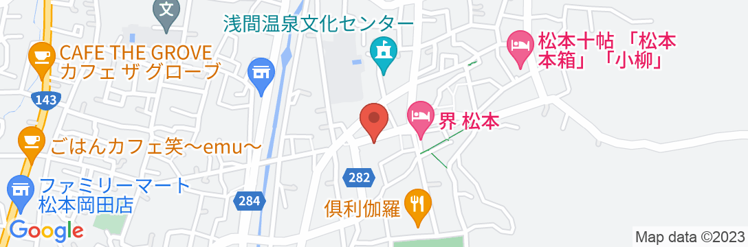 帰郷亭 ゆもとや<長野県>の地図