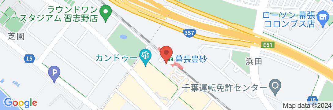 JR東日本ホテルメッツ プレミア 幕張豊砂(2024年3月25日開業)の地図