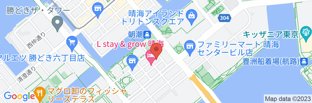 プレミアホテルーCABIN PRESIDENTー東京(2024年4月26日オープン)の地図