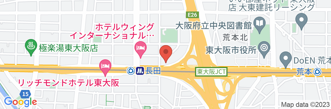 ザ・セレクトン東大阪長田駅前(2024年3月28日オープン)の地図