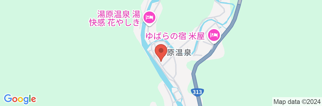 湯原基地 YUBARA BASEの地図