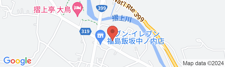 飯坂温泉 公立学校共済組合飯坂保養所 あづま荘の地図