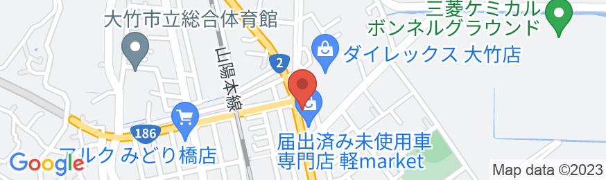 サンホテル大竹の地図