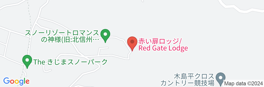 赤い扉ロッジの地図