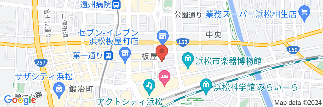 センチュリオンホテル浜松の地図