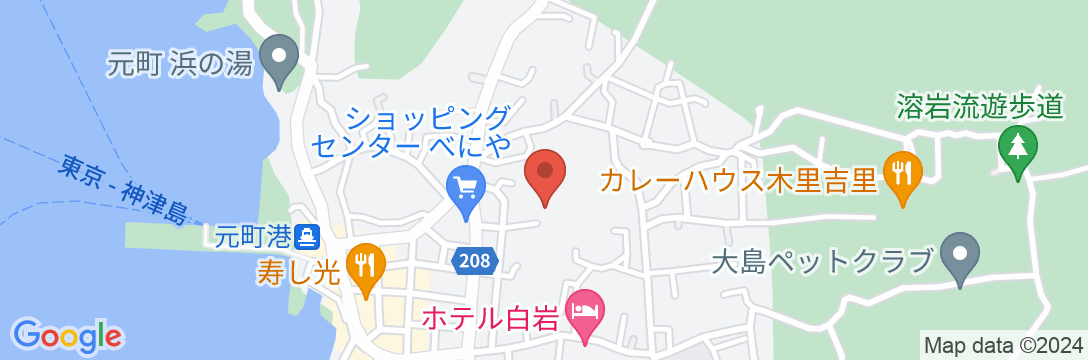 三浜館 伊豆大島<大島>の地図