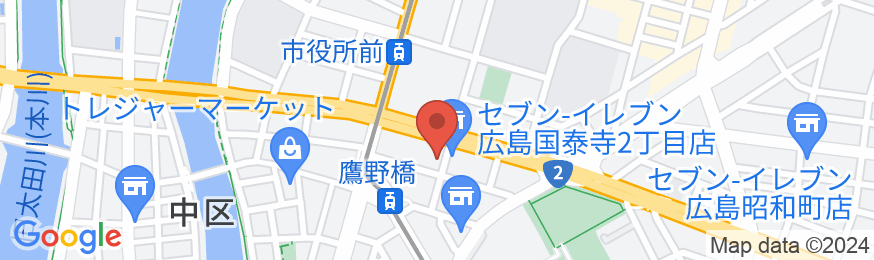 RIVER SUITES HIROSHIMAの地図