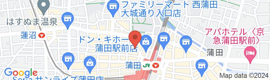 JR蒲田1分、空港近い、大変便利です/民泊【Vacation STAY提供】の地図
