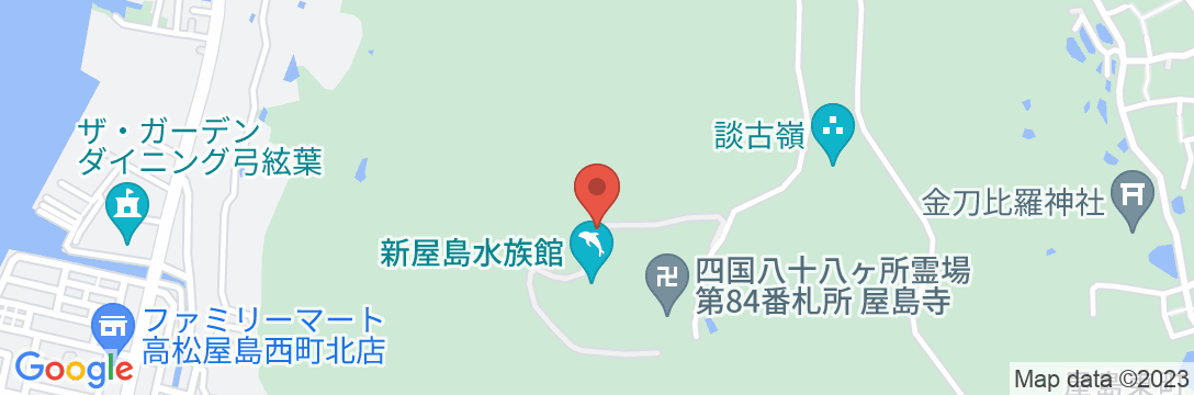 屋島の宿 桃太郎の地図