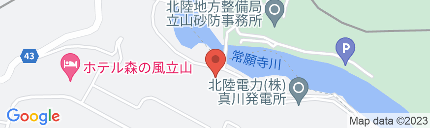 立山山麓温泉 ペンション愛花夢<富山県>の地図