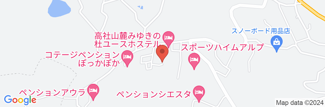 ペンション 紙ふうせん<長野県>の地図