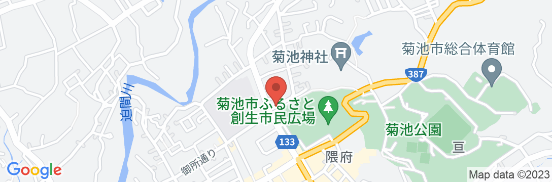 菊池温泉 城乃井旅館の地図