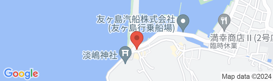 加太淡嶋温泉 大阪屋 ひいなの湯の地図