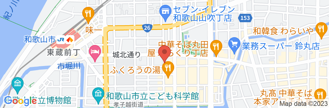 巴旅館の地図