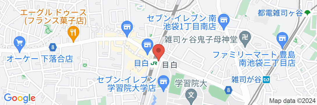 JR東日本ホテルメッツ目白の地図
