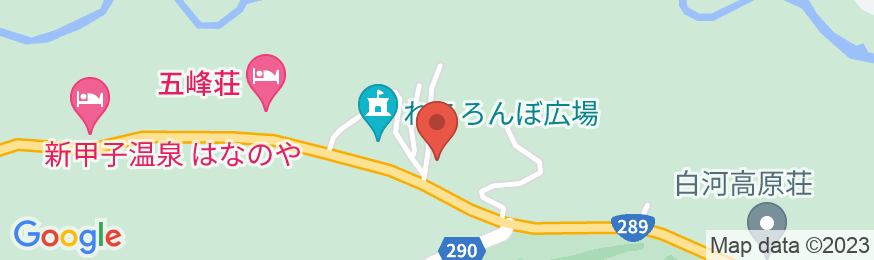 新甲子温泉 五峰荘の地図