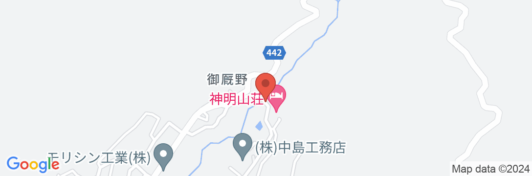 くつろぎの宿 神明山荘の地図