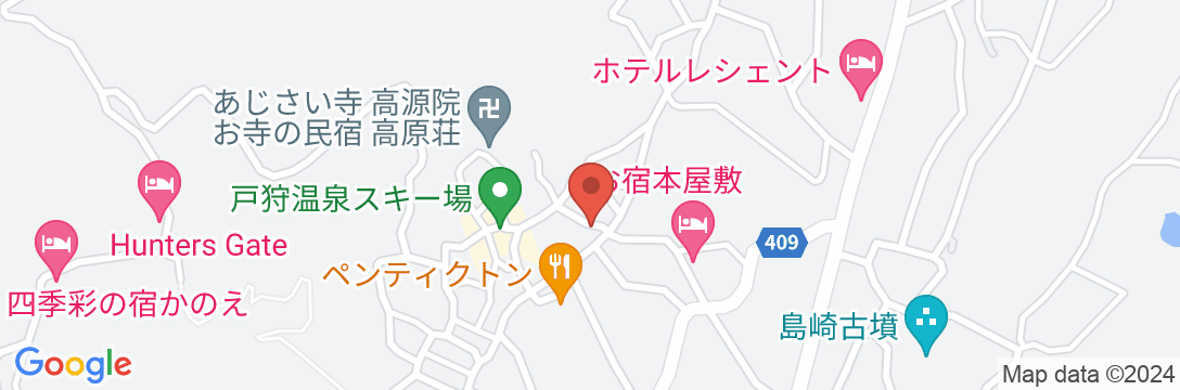 戸狩温泉 リゾートイン村田の地図