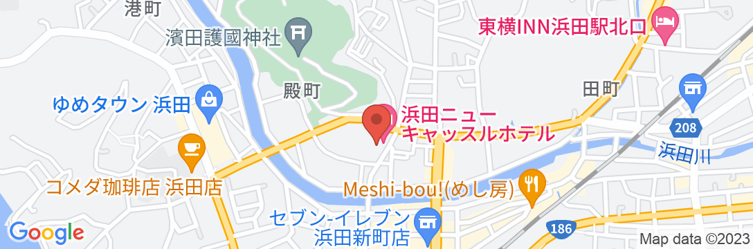浜田ニューキャッスルホテルの地図