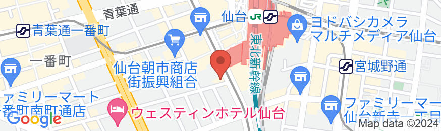 ホテルモントレ仙台の地図