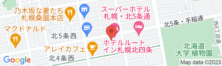 ホテルルートイン札幌北四条の地図
