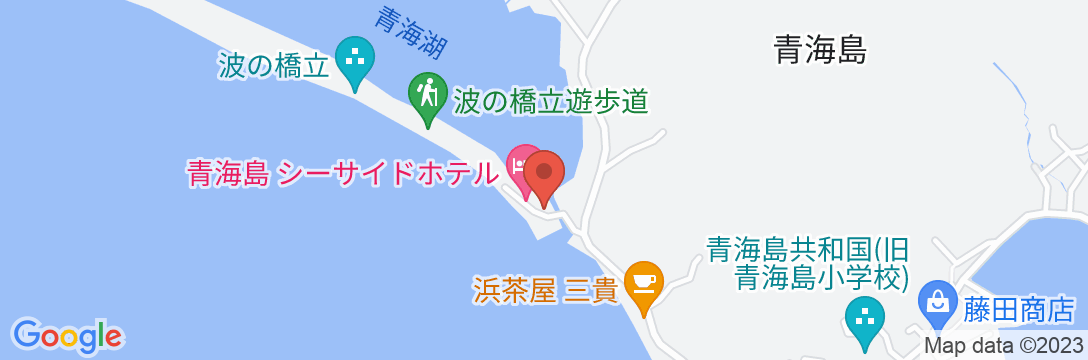 青海島シーサイドホテルの地図