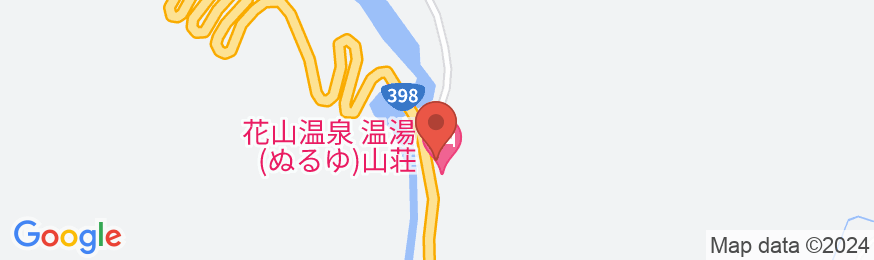 花山温泉温湯山荘 Tabistの地図