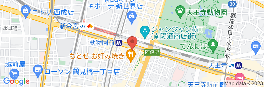 ビジネスホテル太洋<大阪府>の地図