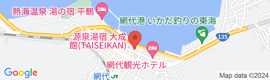 源泉湯宿 大成館(TAISEIKAN) 熱海網代温泉の地図