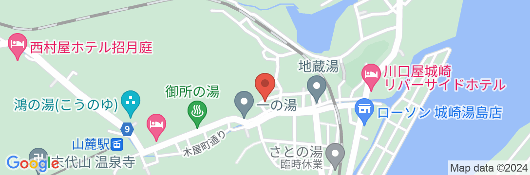 城崎温泉 やなぎ荘の地図