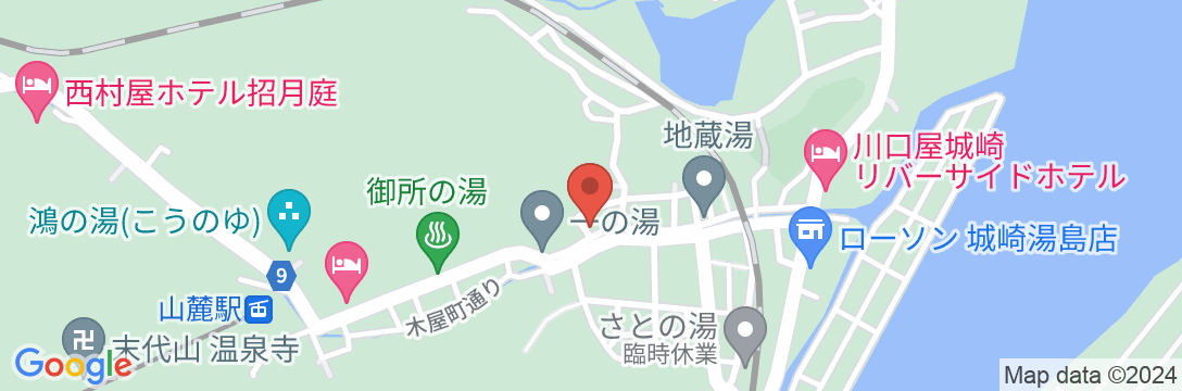 城崎温泉 網元の宿 蟹宿むつの屋の地図