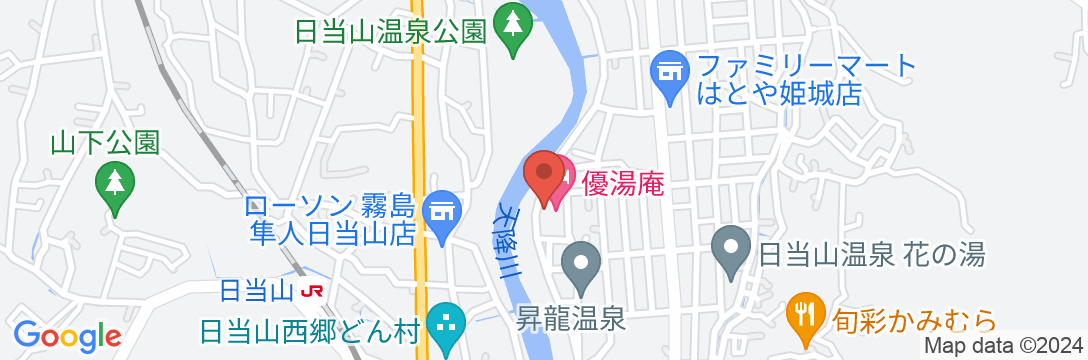 霧島美人の湯 優湯庵(ゆうゆあん)の地図