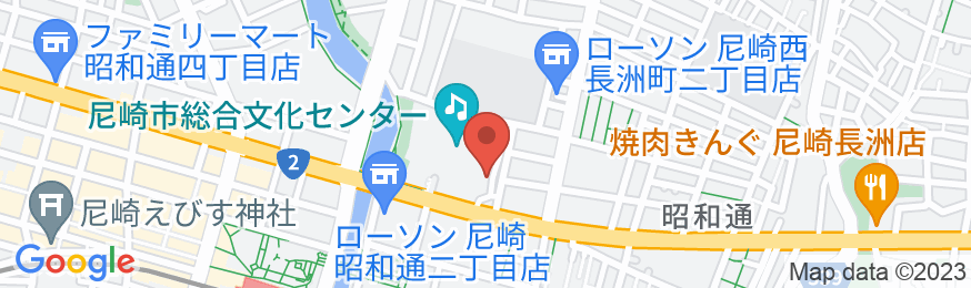 都ホテル 尼崎(旧:都ホテルニューアルカイック)の地図