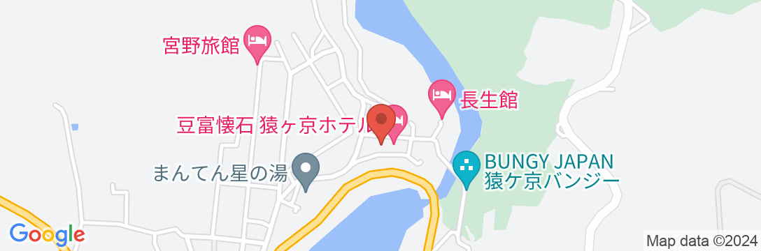 猿ヶ京温泉 口福のおもてなし 豆富懐石 猿ヶ京ホテルの地図