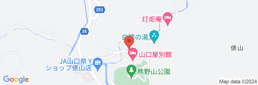 俵山温泉 たまや旅館<山口県>の地図