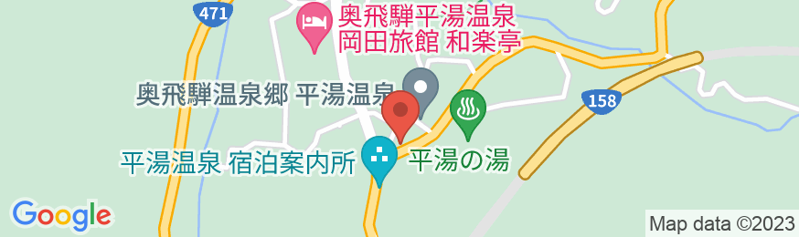 平湯温泉 安房館の地図