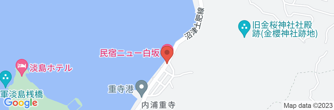 民宿 ニュー白坂の地図